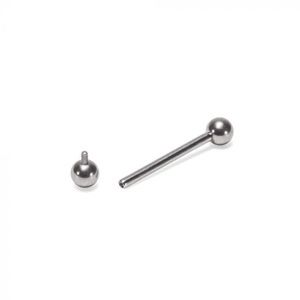 Titanium Hypoallergenic Straight Barbell Piercing Stud 18 Gauge 1/4”